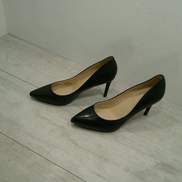 NINE WEST Sexy Black Leather Etta Classic Pointed Toe Pumps | Heels Size 10 M - Picture 10 of 12